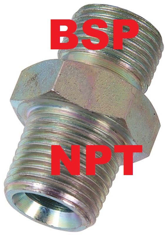 1 2 Male BSP X 1 2 Male NPT Hex Nipple HEX12B12N Malcom Smith Power 